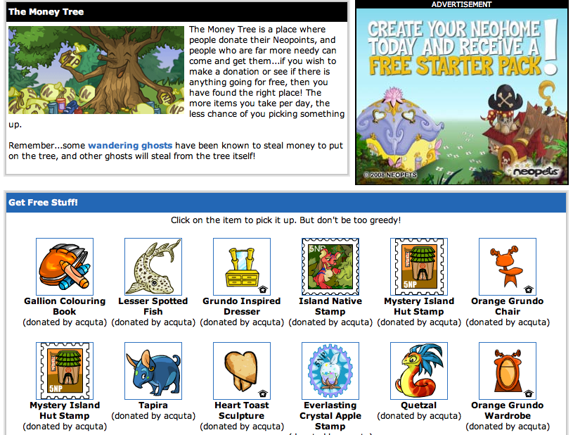 Image result for neopets money tree